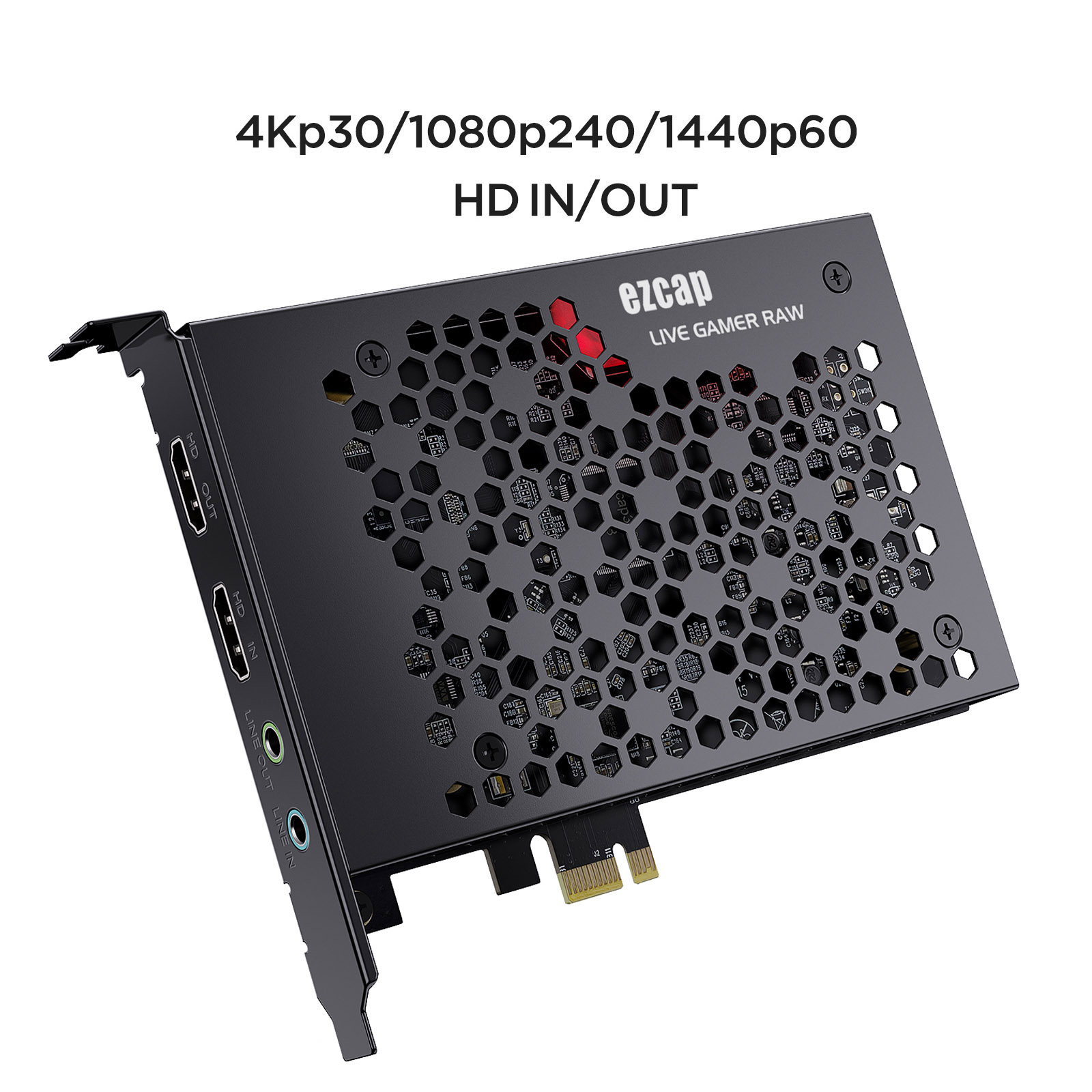 Capture Card 4K Hdmi - ezcap324B 라이브 게이머 Raw PCIE 4K