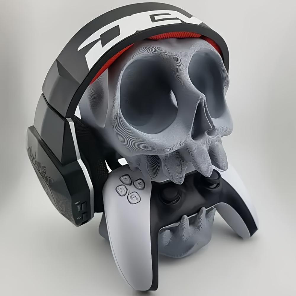 Esports Gaming Headphones - 해골 모양 컨트롤러 스탠드 헤드폰 홀더