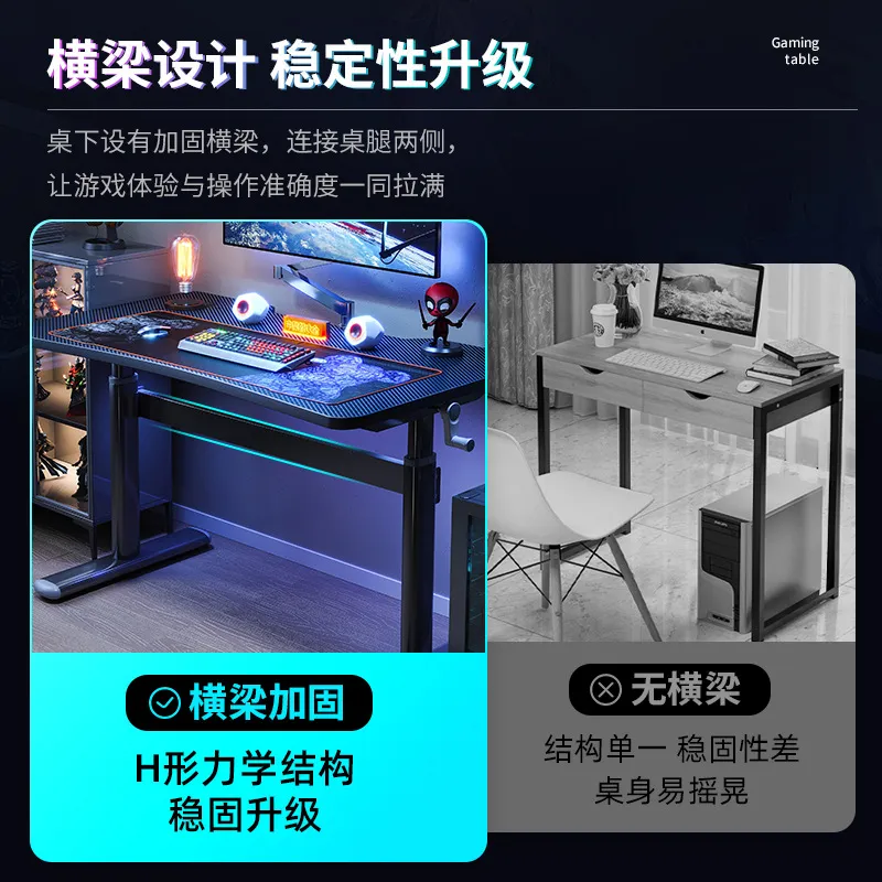 리프팅 컴퓨터 책상 데스크탑 e스포츠 게임 테이블 가정 - Esports Gaming Live 리뷰 및 가격