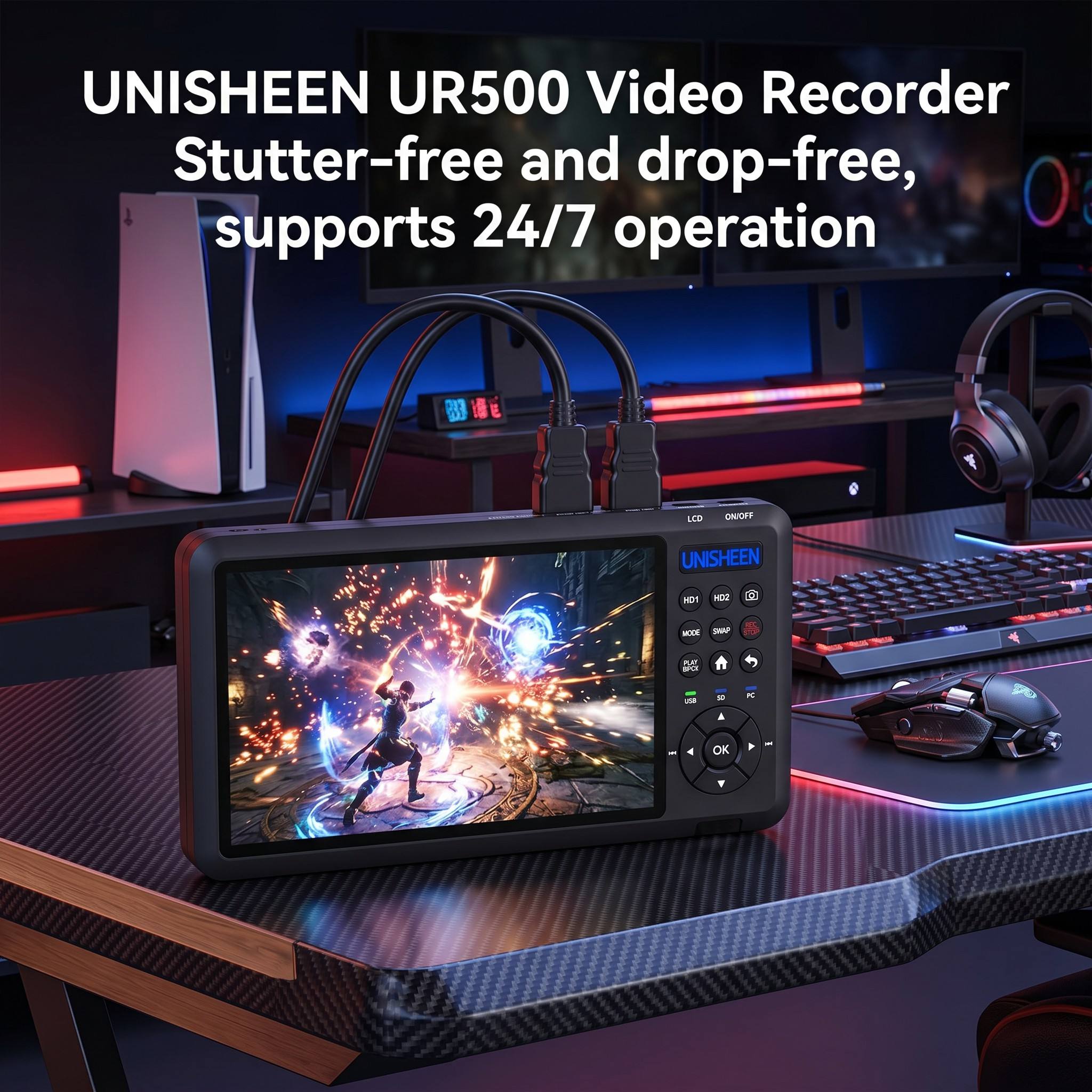 UNISHEEN 7인치 화면 비디오 캡처 박스 2채널  - Capture Card 4K Hdmi 리뷰 및 가격