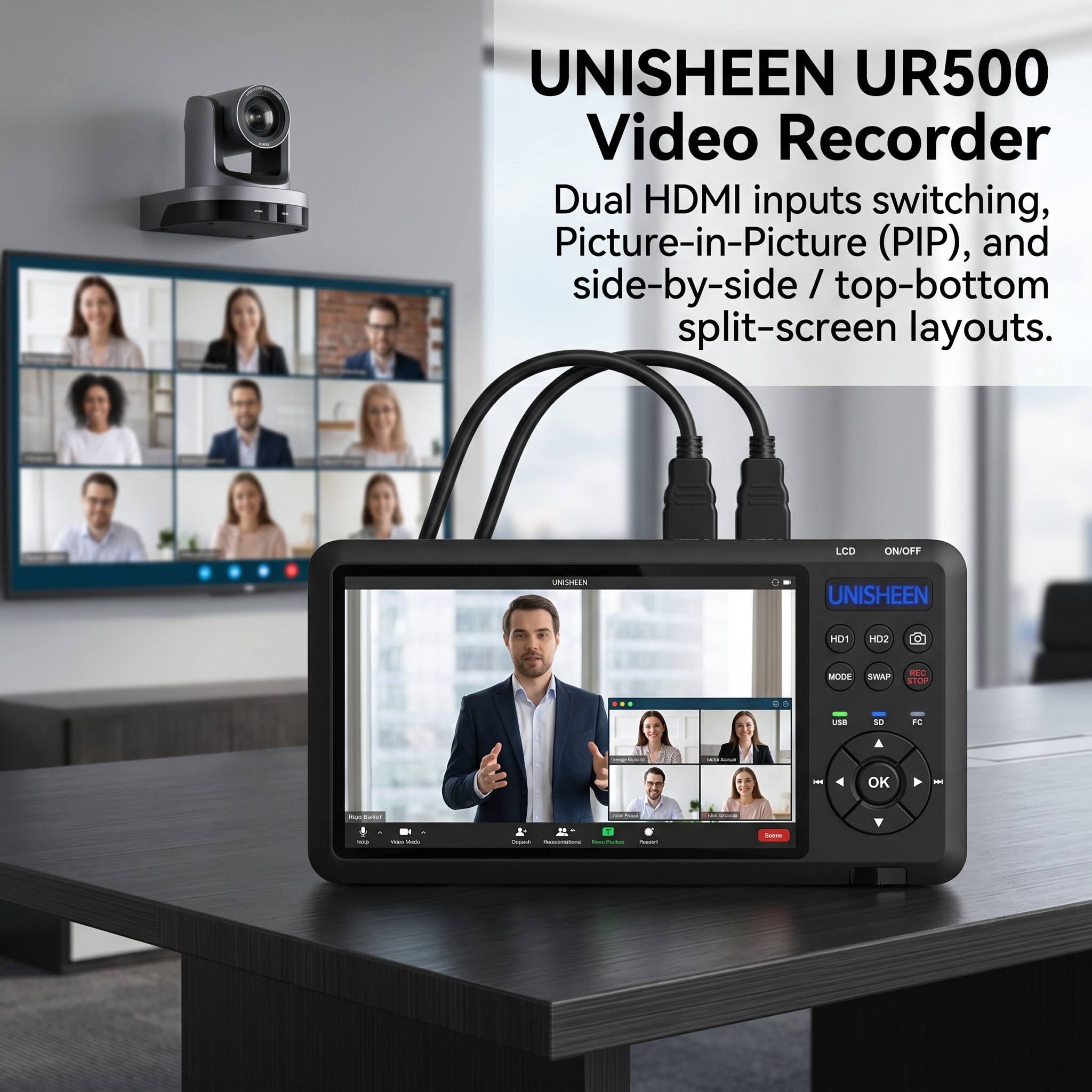 UNISHEEN 7인치 화면 비디오 캡처 박스 2채널  - Capture Card 4K Hdmi 리뷰 및 가격