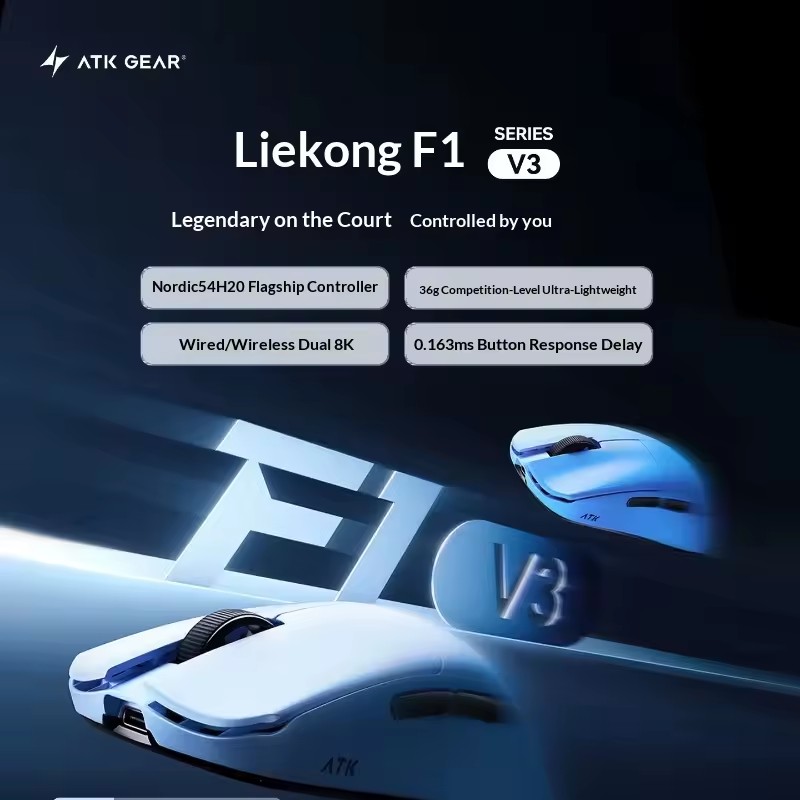 ATK F1 V2/V3 트라이 모드 무선 마우스 PAW - Esports Gaming Mice 리뷰 및 가격