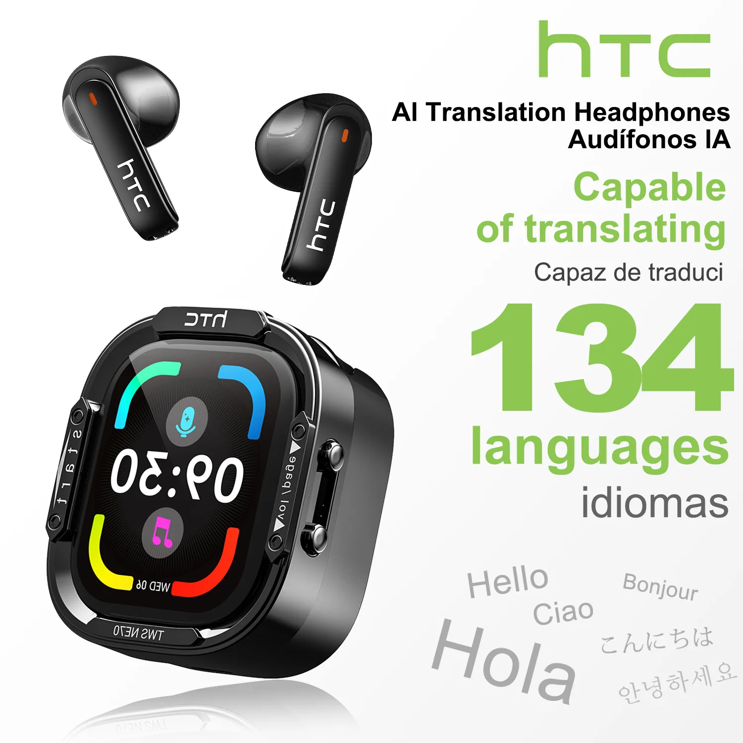 HTC NE70 블루투스 V6.0 헤드폰 스마트 터치스 - Esports Gaming Earbuds 리뷰 및 가격
