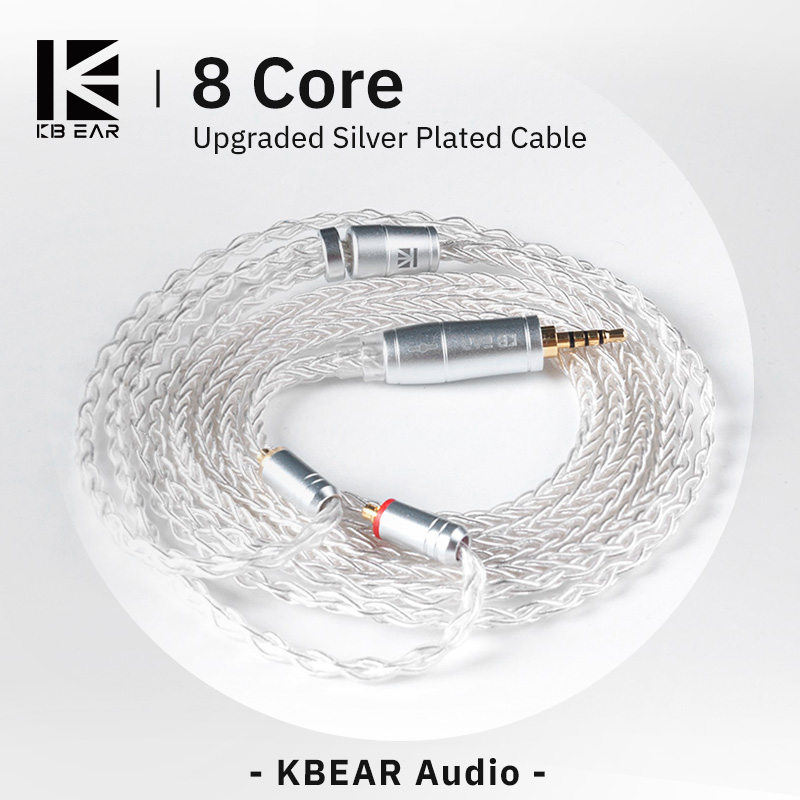 KBEAR 8 코어 업그레이드 실버 유선 이어폰 케이블 - Esports Gaming Earbuds 리뷰 및 가격