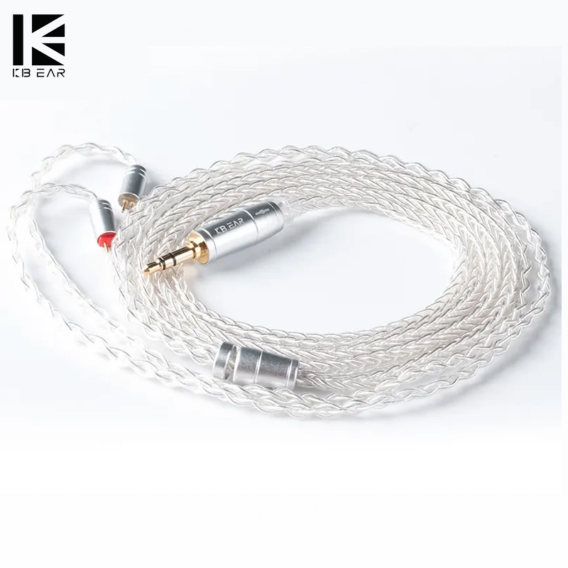 KBEAR 8 코어 업그레이드 실버 유선 이어폰 케이블 - Esports Gaming Earbuds 리뷰 및 가격