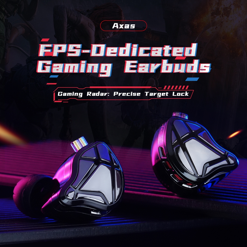    KZ Axas FPS 게이밍 IEM 헤드폰 전문 - Esports Gaming Earbuds 리뷰 및 가격